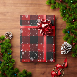 Weihnachten GLAUBE Text in Schneeflocken Geschenkpapier