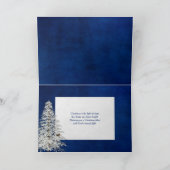 Weihnachten glauben an Blau mit Glühlampen Karte (Innenseite)