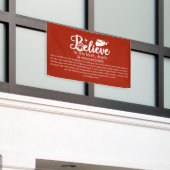 Weihnachten glauben an Jesus Krippe Rot Banner (Äußeres Gebäude)