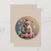Weihnachten glauben, das Sasquatch Bigfoot Dankeskarte (Vorne/Hinten)