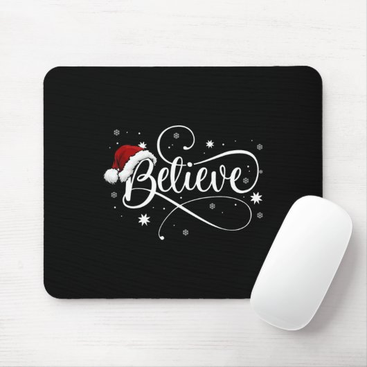 Weihnachten - Glauben Sie den Weihnachtsmann glaub Mousepad (Mit Mouse)