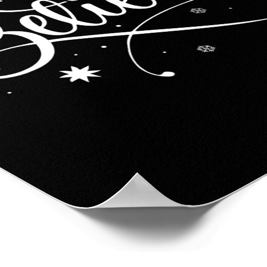 Weihnachten - Glauben Sie den Weihnachtsmann glaub Poster (Ecke)