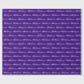 Weihnachten glauben Text und Schneeflocken Wrappin Geschenkpapier (Flach)