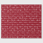 Weihnachten glaubt Text und Schneeflocken Geschenkpapier (Flach)