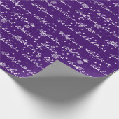 Weihnachten glaubt Text und Schneeflocken Geschenkpapier (Ecke)