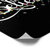 Weihnachten glaubt Weihnachtsmann Funny Familie Ma Poster (Ecke)