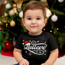 Weihnachten glaubt Weihnachtsmann - Weihnachtsmann Baby T-shirt