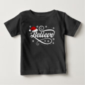 Weihnachten glaubt Weihnachtsmann - Weihnachtsmann Baby T-shirt (Vorderseite)