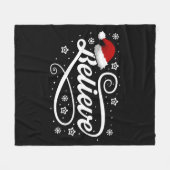 Weihnachten glaubt Weihnachtsmann - Weihnachtsmann Fleecedecke (Vorderseite (Horizontal))