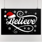 Weihnachten glaubt Weihnachtsmann - Weihnachtsmann Poster