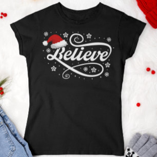 Weihnachten glaubt Weihnachtsmann - Weihnachtsmann T-Shirt