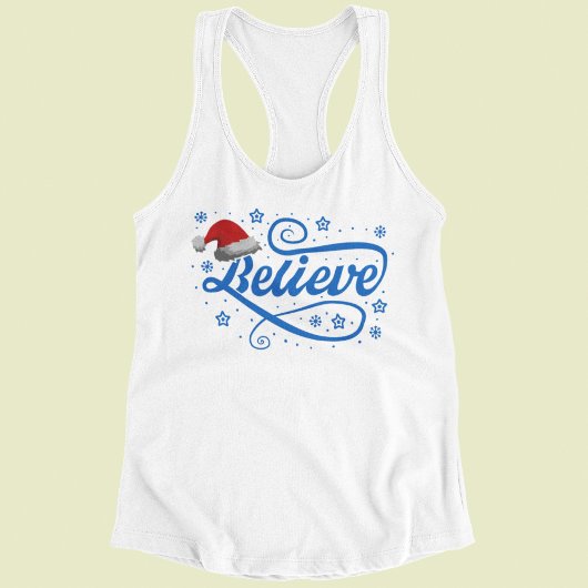 Weihnachten glaubt Weihnachtsmann - Weihnachtsmann Tank Top