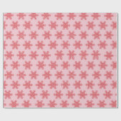 Weihnachten Glitzer Pink Snowflake Shine Geschenkpapier (Flach)