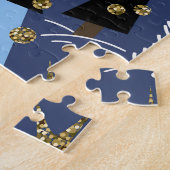 Weihnachten Glitzer: Vintages Muster Puzzle (Seite)