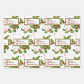 Weihnachten, Glocken und Sterne Geschenkpapier Set (Vorderseite 2)