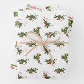 Weihnachten, Glocken und Sterne Geschenkpapier Set (Beispiel)