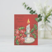 Weihnachten-Glück Feiertagspostkarte (Stehend Vorderseite)