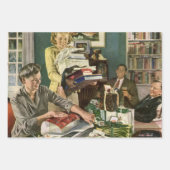 Weihnachten, glückliche Familiengeschenke Geschenkpapier Set (Vorderseite 3)