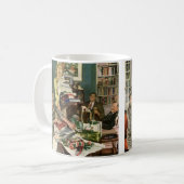 Weihnachten, glückliche Familiengeschenke Kaffeetasse (Vorderseite Links)