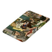 Weihnachten, glückliche Familiengeschenke Magnet (Linke Seite)