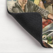 Weihnachten, glückliche Familiengeschenke Mousepad (Ecke)