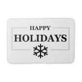 Weihnachten glücklichen Urlaub Custom Geschenk Mer Badematte (Vorderseite)