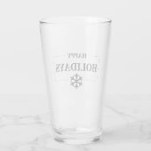 Weihnachten glücklichen Urlaub Custom Geschenk Mer Glas (Rückseite)