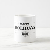 Weihnachten glücklichen Urlaub Custom Geschenk Mer Kaffeetasse (Mittel)