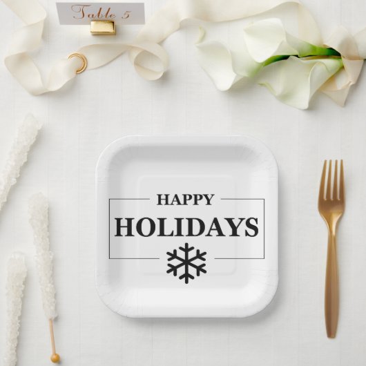 Weihnachten glücklichen Urlaub Custom Geschenk Mer Pappteller (Hochzeit)