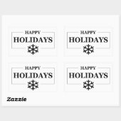 Weihnachten glücklichen Urlaub Custom Geschenk Mer Rechteckiger Aufkleber (Blatt)