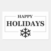 Weihnachten glücklichen Urlaub Custom Geschenk Mer Rechteckiger Aufkleber (Vorderseite)