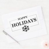 Weihnachten glücklichen Urlaub Custom Geschenk Mer Rechteckiger Aufkleber (Umschlag)