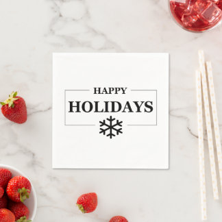 Weihnachten glücklichen Urlaub Custom Geschenk Mer Serviette
