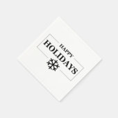 Weihnachten glücklichen Urlaub Custom Geschenk Mer Serviette (Ecke)