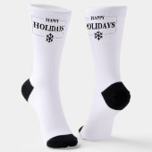 Weihnachten glücklichen Urlaub Custom Geschenk Mer Socken (Gewinkelt)