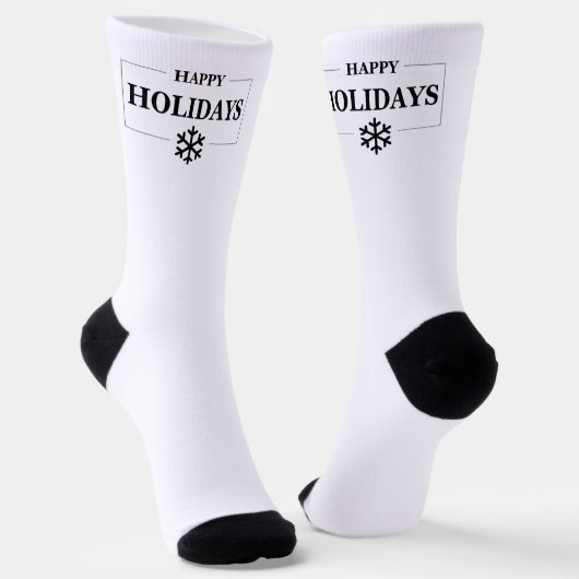 Weihnachten glücklichen Urlaub Custom Geschenk Mer Socken (Gewinkelt)