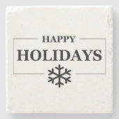 Weihnachten glücklichen Urlaub Custom Geschenk Mer Steinuntersetzer (Vorderseite)