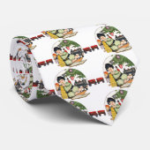 Weihnachten, glücklicher Junge spielen mit Spielze Krawatte (Gerollt)