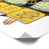 Weihnachten, glücklicher Junge spielen mit Spielze Poster (Ecke)