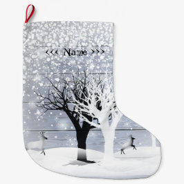 Weihnachten & Glückliches Neues Jahr! Monogrammtex Großer Weihnachtsstrumpf