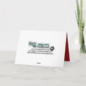 Weihnachten - glückliches Pawlidays - (Rückseite)