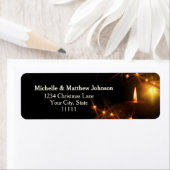 Weihnachten glühende Kerze und Sternenlicht (Insitu)