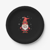 Weihnachten Gnome Dancing Gnome Familie Weihnachte Pappteller (Vorderseite)