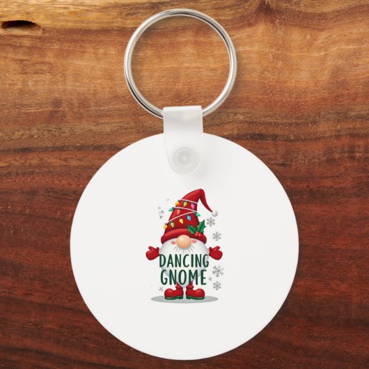 Weihnachten Gnome Dancing Gnome Familie Weihnachte Schlüsselanhänger (Vorderseite)