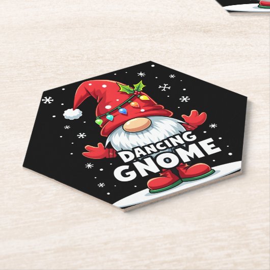 Weihnachten Gnome Dancing Gnome Familie Weihnachte Untersetzer (angewinkelt)