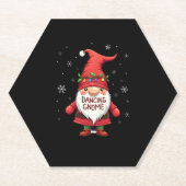 Weihnachten Gnome Dancing Gnome Familie Weihnachte Untersetzer (Vorderseite)