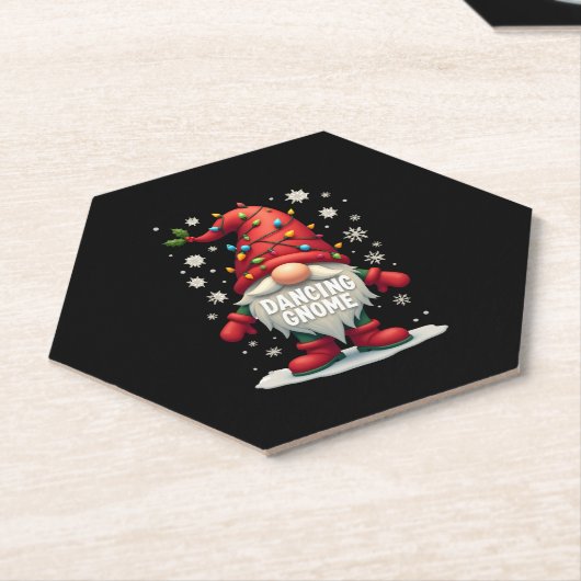 Weihnachten Gnome Dancing Gnome Familie Weihnachte Untersetzer (angewinkelt)