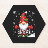 Weihnachten Gnome Dancing Gnome Familie Weihnachte Untersetzer (Vorderseite)