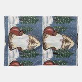 Weihnachten GNOME Geschirrtuch (Horizontal)
