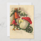 Weihnachten Gnome Hauling ein Pilz (Vorderseite)